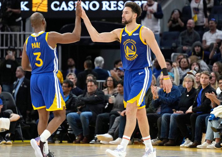 Chris Paul og Klay Thompson gætu yfirgefið Golden State Warriors í næsta mánuði.