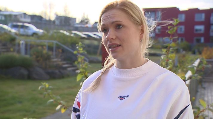 Annie í viðtalinu við Svövu Kristínu Grétarsdóttur í Sportpakkanum í gær.