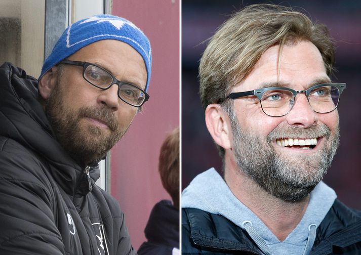 Jürgen Klopp og Rúnar Páll Sigmundsson.