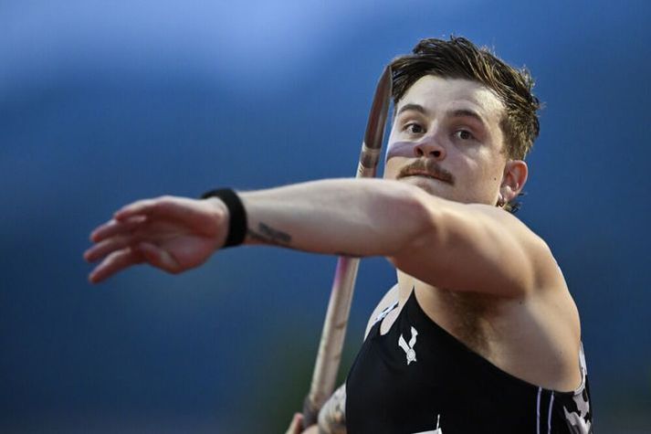 Sindri Hrafn Guðmundsson vann gullið í spjótkasti karla á Meistaramóti Íslands sem hófst í dag.