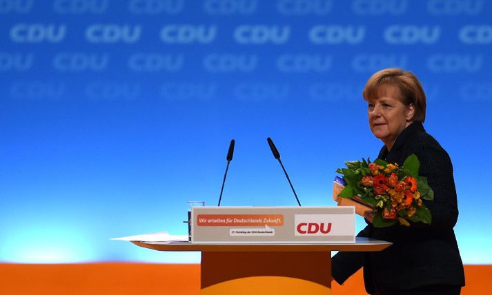 Angela Merkel tók við formannsembættinu í flokknum af Wolfgang Schäuble árið 2000.
