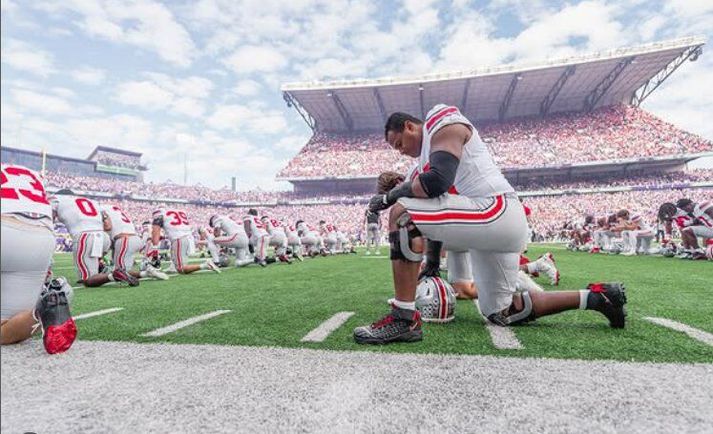 Ohio State er með flott fótboltalið og spilar á einum stærsta leikvangi Bandaríkjanna.