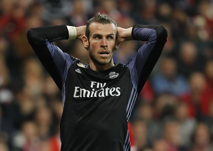 Bale gat ekki klárað fyrri leikinn gegn Bayern.