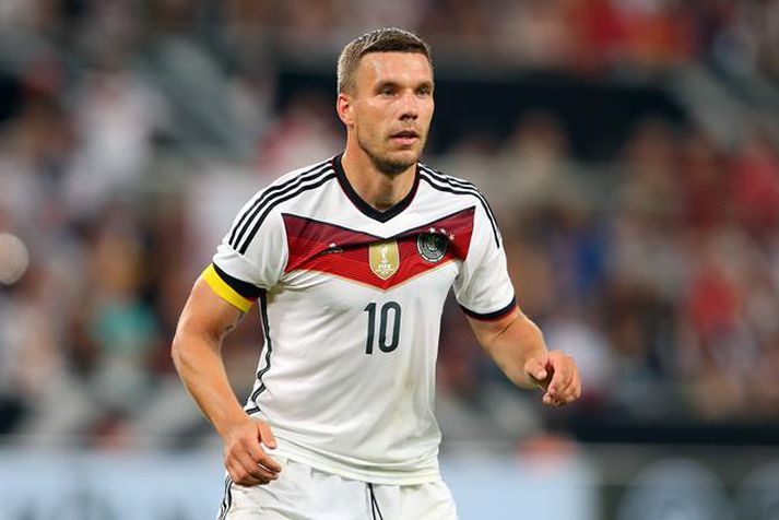 Podolski er úti í kuldanum hjá Arsenal.