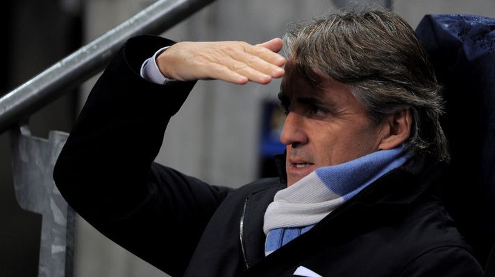 Roberto Mancini, stjóri Manchester City.