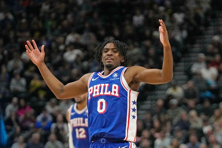 Tyrese Maxey hefur spilað vel með Philadelphia 76ers og hefur nú verið valinn í sinn fyrsta stjörnuleik.