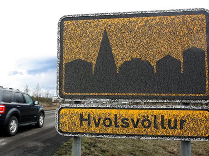 Frá Hvolsvelli sl. laugardag. Íbúafundur verður haldinn í íþróttahúsinu  á Hvolsvelli í kvöld.