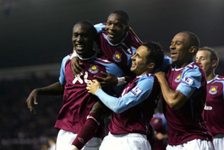 Leikmenn West Ham héldu veislu gegn slöku Derby-liði í dag