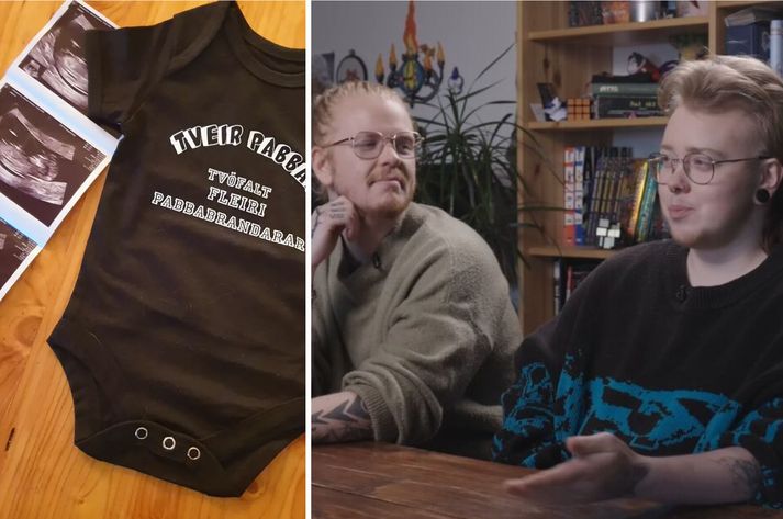 Jóhann og Askur eiga von á barni saman.