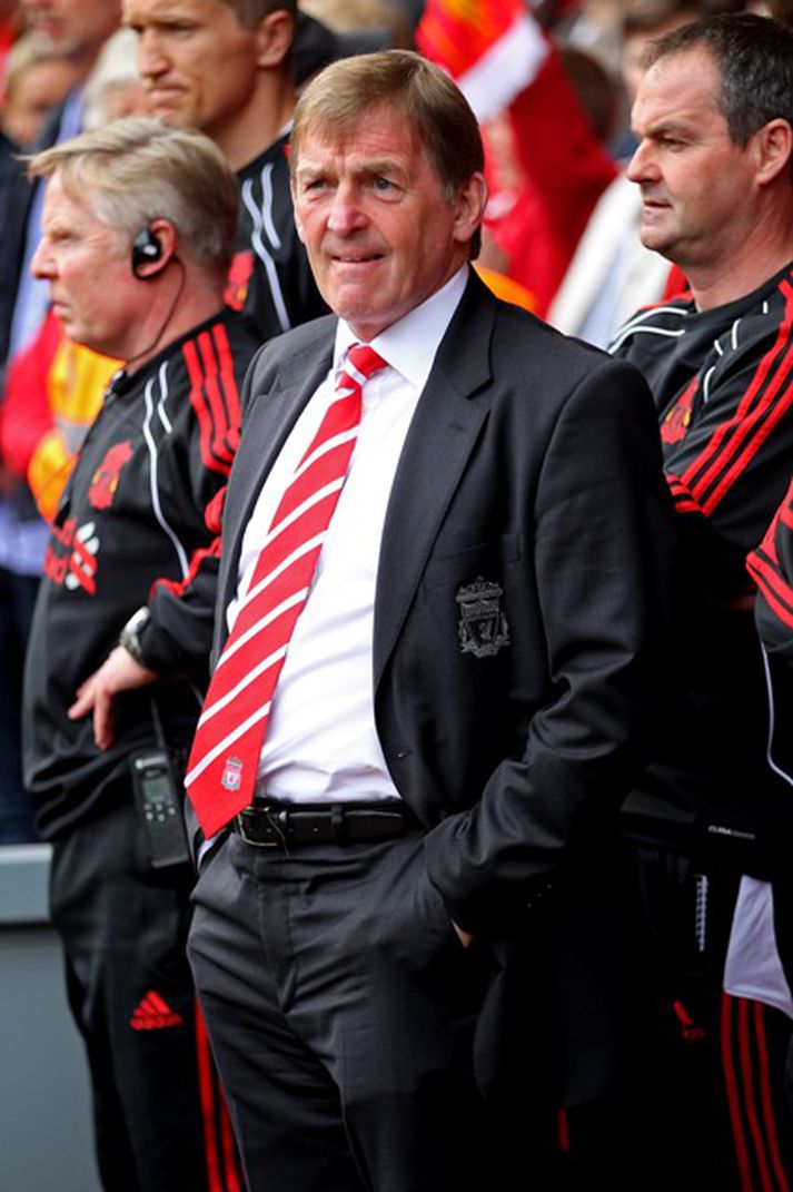 Kenny Dalglish var að vonum ánægður með sína menn. Mynd. / Getty Images