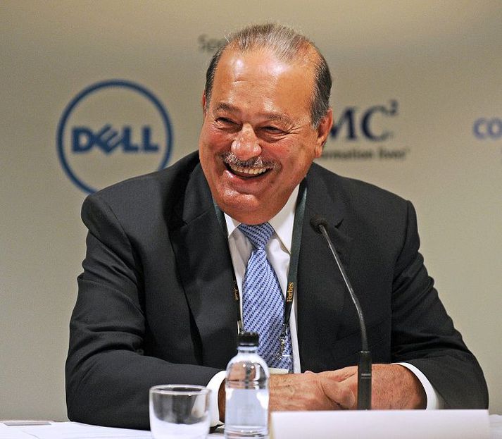 Carlos Slim Helu ríkastur allra þriðja árið í röð.nordicphotos/AFP