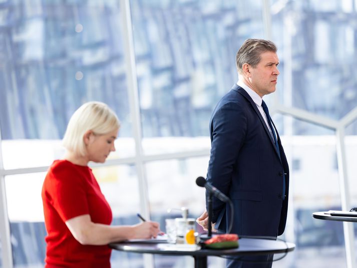 Bjarni Benediktsson, fjármála- og efnahagsráðherra og Lilja Alfreðsdóttir, menningar- og viðskiptaráðherra.