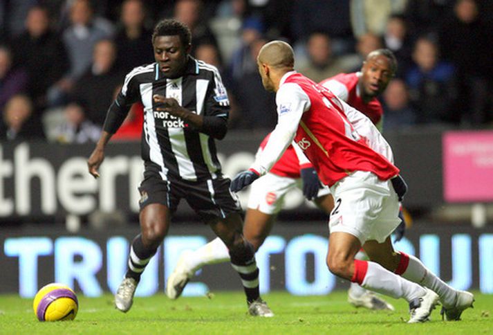 Obafemi Martins í leik með Newcastle.