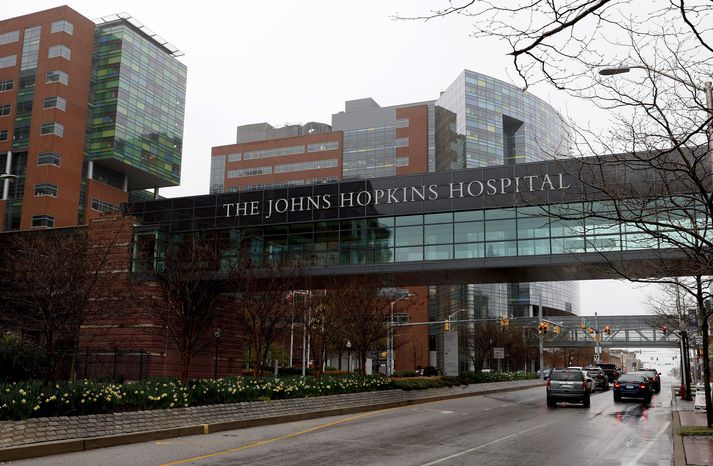 Johns Hopkins háskólasjúkrahúsið í Bandaríkjunum.