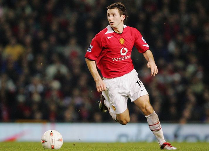 Liam Miller var tvö ár í herbúðum Manchester United.