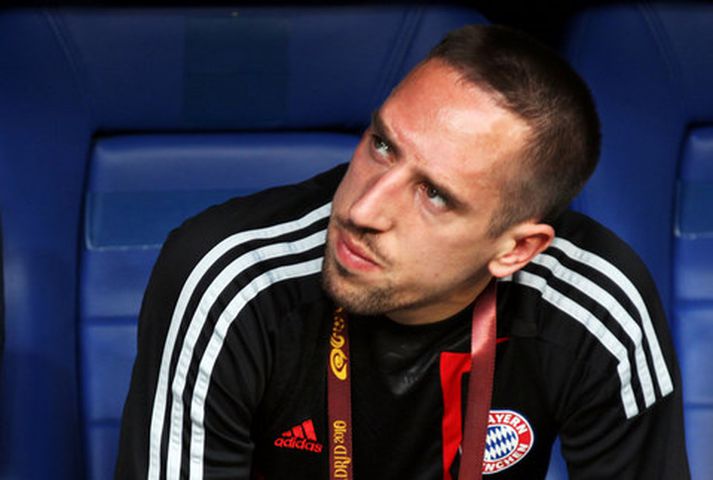 Franck Ribery þurfti að sætta sig við að vera á hliðarlínunni í úrslitaleiknum í gær.
