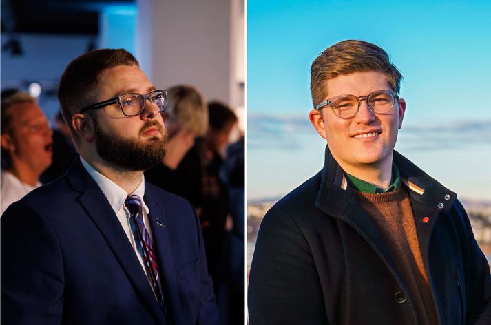 Einar Jóhannes úr Miðflokknum og Jónas Már úr Samfylkingunni.