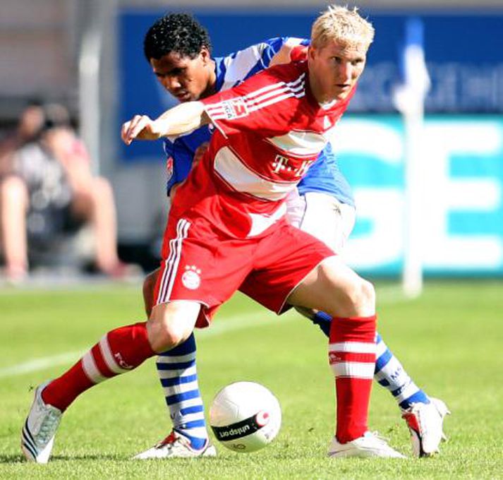 Úr leik Duisburg og Hansa Rostock.