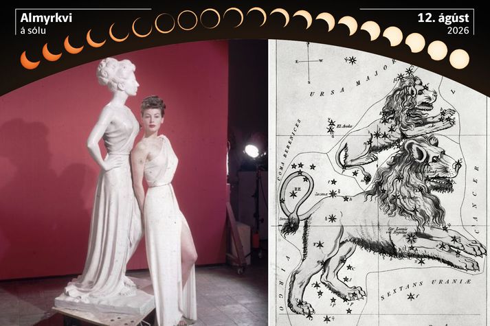 Bandaríska leikkonan Ava Gardner lék ástargyðjuna Venus í kvikmyndinni „One touch of Venus“ sem var frumsýnd í ágústmánuði árið 1948. Það er reyndar ekki Gardner sem prýðir himininn þann 12. ágúst heldur reikistjarnan Venus.