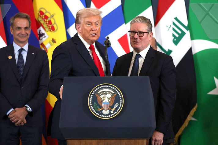 Samband Trump og Starmer er sagt gott, þrátt fyrir að fyrrnefndi hafi verið heldur óhress með ákvörðun stjórnvalda í Bretlandi að viðurkenna sjálfstæða Palestínu.