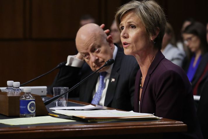 Sally Yates og James Clapper.