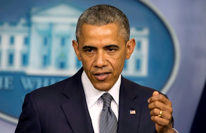 Obama ávarpaði Bandaríkjamenn í dag þar sem hann talaði um ebólu.