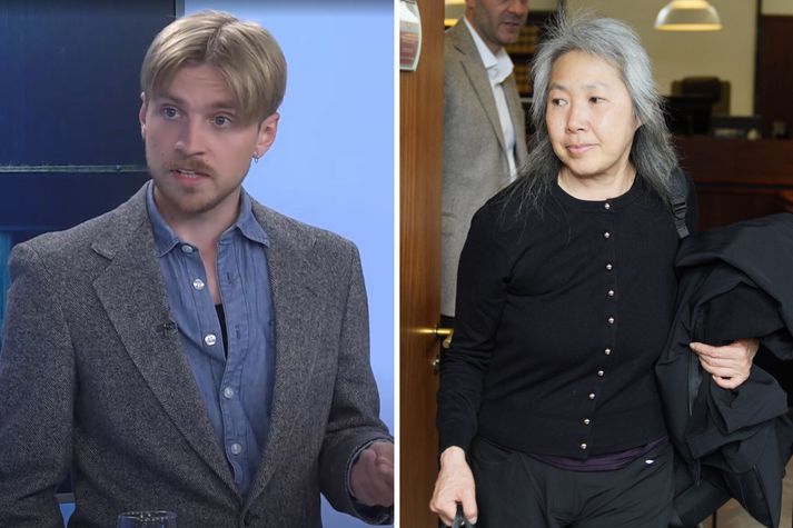Agnar Már Másson, til vinstri, var viðstaddur þegar Ming Ting Mancel, til hægri, var dæmd til tólf ára fangelsisvistar fyrir samverknaði í morði á dóttur sinni. 