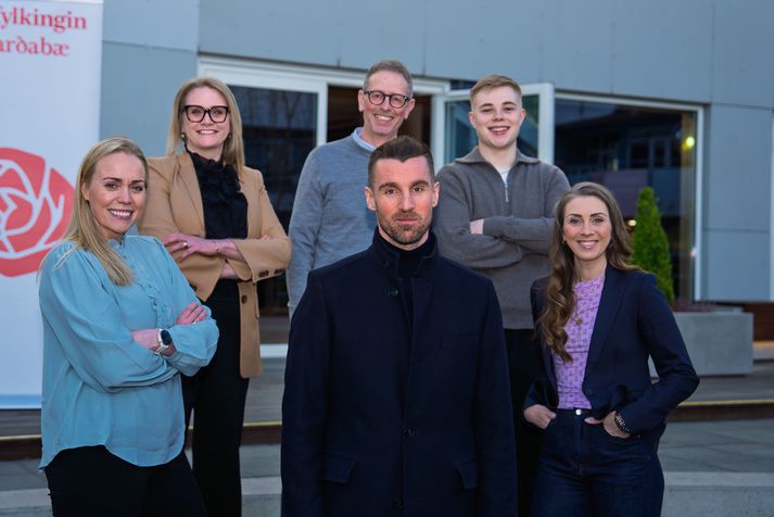 Efstu sex frambjóðendurnir á lista Samfylkingarinnar í Garðabæ.
