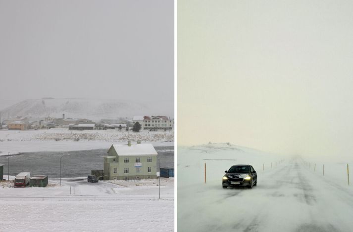 Mikill fjöldi leitaði í fjöldahjálparstöð á Blönduósi. 