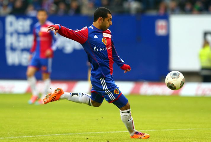 Salah í leik með Basel.