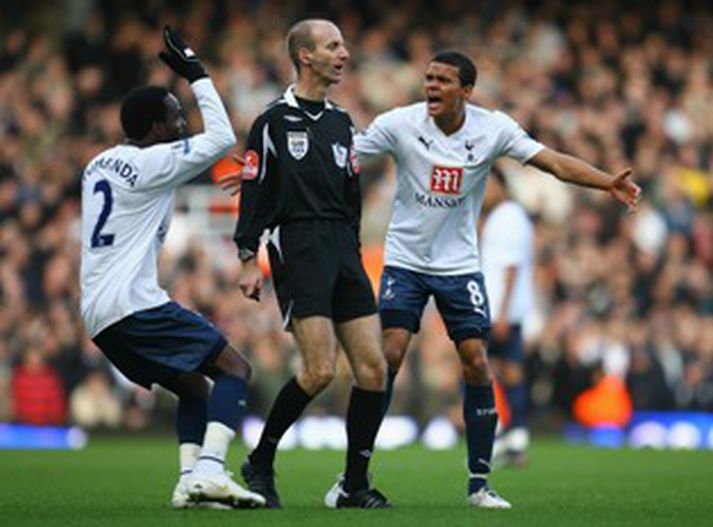 Leikmenn Tottenham mótmæla