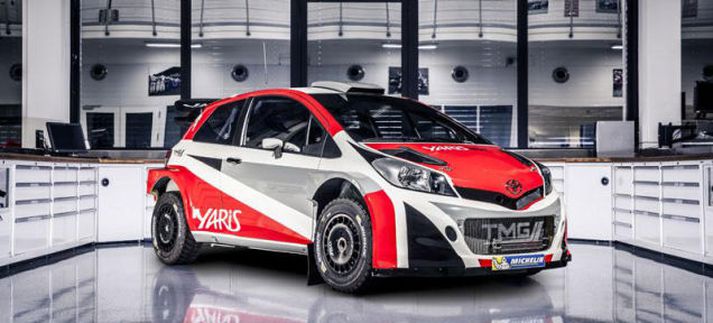 Nýi Yaris rallbíllinn frá Toyota.