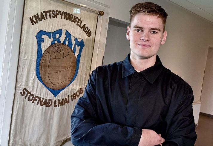 Reynir Þór ætlar sér alla leið í handboltanum. 