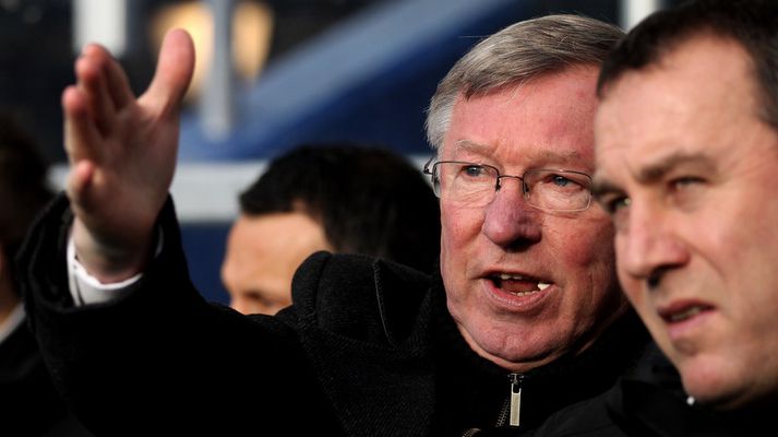 Sir Alex Ferguson, stjóri Manchester United.