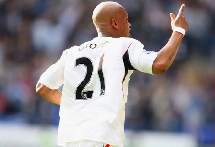 El-Hadji Diouf kom Bolton á bragðið í dag.