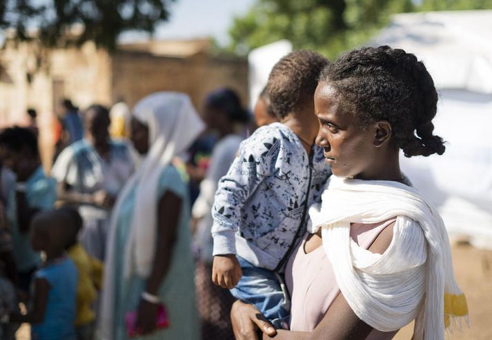 Fjöldi íbúa Tigray-héraðs hefur neyðst til að flýja heimili sín og býr nú í flóttamannabúðum í Súdan.