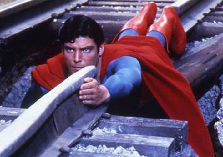 Christopher Reeve í hlutverki ofurhetjunnar.