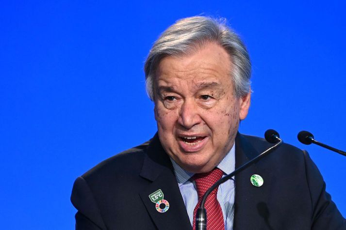 Antonio Guterres aðalritari Sameinuðu þjóðanna segir daginn í dag sorgardag.