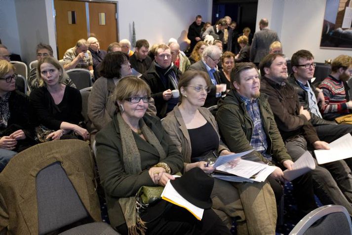 Frá fundi fulltrúaráðs Samfylkingarinnar.