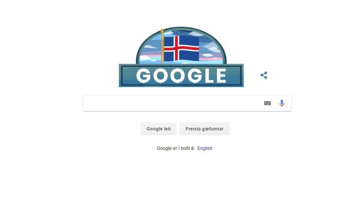 Þetta blasir við notendum leitarvélarinnar í dag.