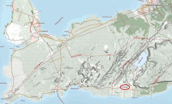 Upptök skjálftanna voru um 1,5 kílómeter norðvestur af Krýsuvík og var annar þeirra meira en þrír að stærð.