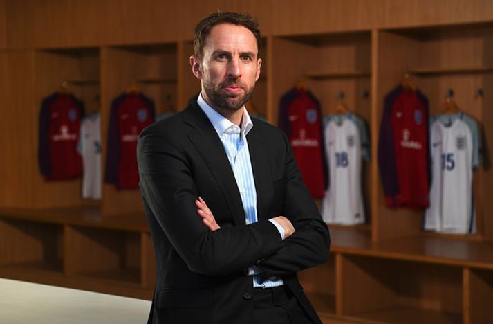 Southgate stýrir enska landsliðinu næstu fjögur árin.