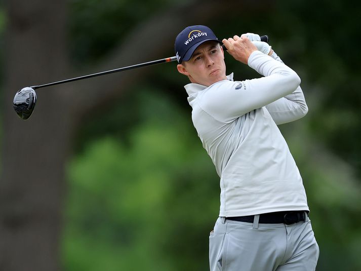 Matthew Fitzpatrick kom, sá og sigraði um helgina.