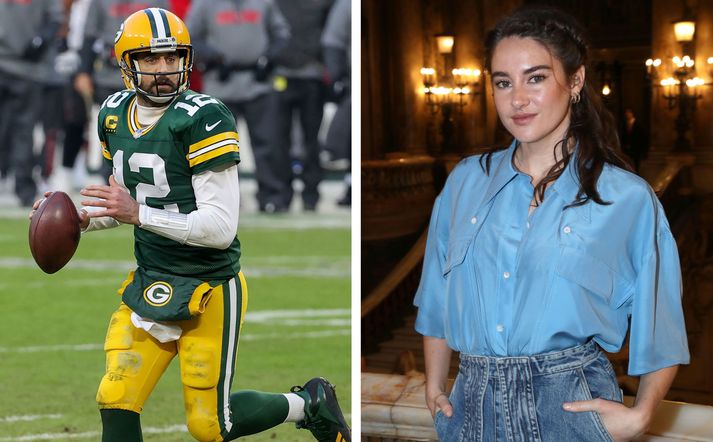 Aaron Rodgers og Shailene Woodley eru mikið hæfileikafólk, hvort á sínu sviði.