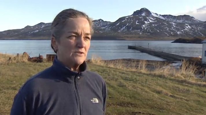 Helga Björg Eiríksdóttir, húsmóðir og harðfiskverkandi á Borgarfirði eystra.