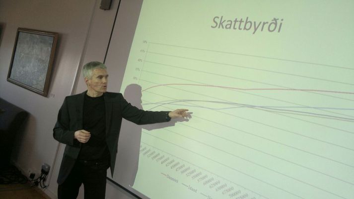 Ólafur Darri Andrason, deildarstjóri hagdeildar ASÍ, kynnti niðurstöðurnar í dag.