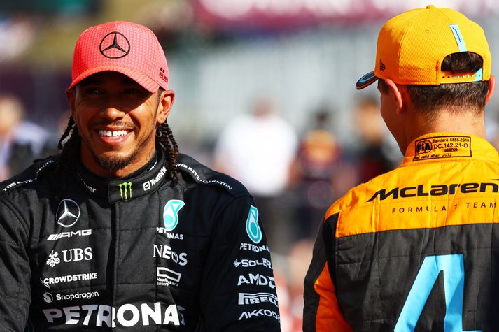 Lewis Hamilton brosti hringinn í dag