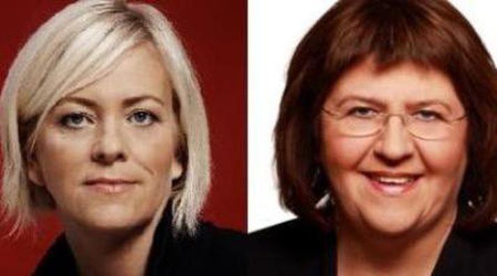 Birna Einarsdóttir og Elín Sigfúsdóttir.
