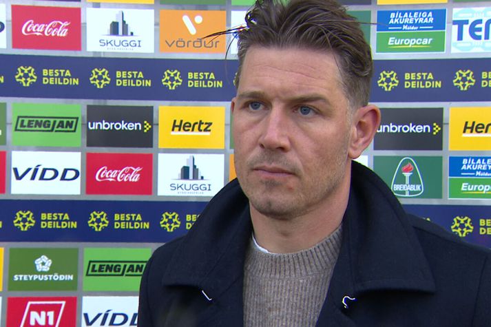 Ólafur Ingi var skiljanlega ekki sáttur með aðeins eitt stig á heimavelli gegn FH í kvöld