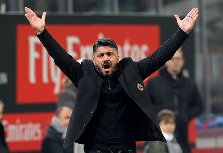 Gennaro Gattuso tók við AC Milan fyrir mánuði síðan.